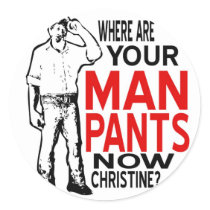 Man Pants Sticker