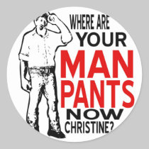 Man Pants Sticker stickers