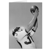 Man Playing Football Card