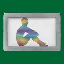 Man Posing Belt Buckle belt buckles