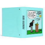 Man Reading a Sundial notebook (Rube Goldberg art) Binder