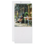 Man Reading by Book Stall rack cards