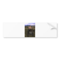 Man Riding Reptile 3 Bumper Sticker bumper stickers