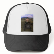 Man Riding Reptile 3 Hat