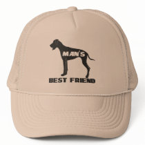 Man’s Best Friend fun dog silhouette Mesh Hat