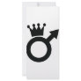 man sign with crown icon personalized rack card