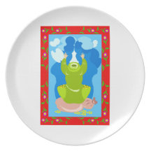 man sitting on a bag of money.png party plate