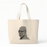 Man smoking tote bag