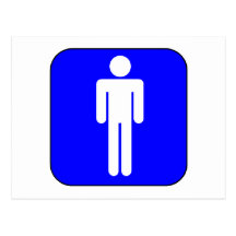 Man Symbol Post Card