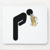 Man Vomiting Mousepad