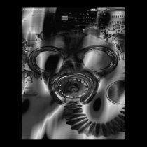 Man vs Technology #4 Flame - Fine Art Print posters