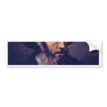 Man With A Beard. By Follower Of Rembrandt Bumper Stickers