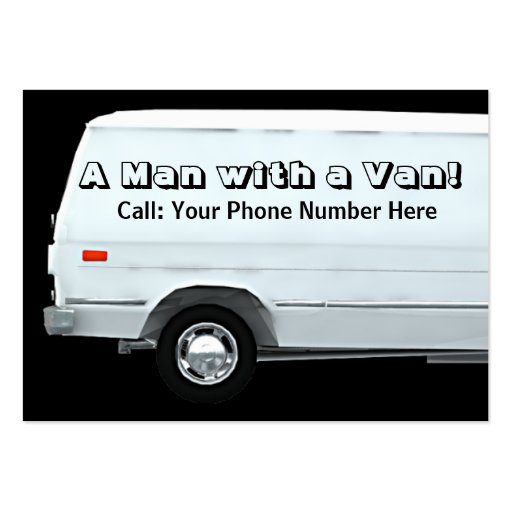 Man with a van business / profile cards business card