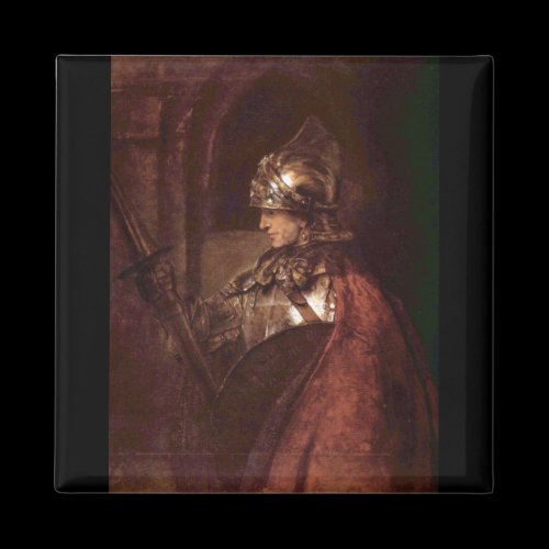 Man with arms (Alexander the Great) by Rembrandt Fridge Magnet