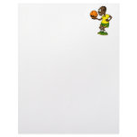 Man with Ball Letterhead Template