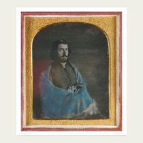 Man with blue cloak and revolver (40455) posters by Bancroft Man with blue cloak and revolver (40455) posters