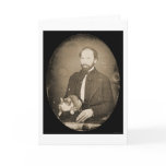 Man with Cat Daguerreotype 1854 Greeting Cards