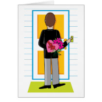 Man with Flowers cards by Maria_K_Bell Man with Flowers cards