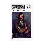 Man With Folded Arms By Paul Cézanne (Best Quality Postage Stamp