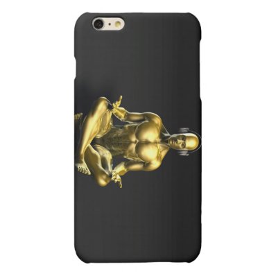 Man with Headphones Listening to Music Meditating Matte iPhone 6 Plus Case