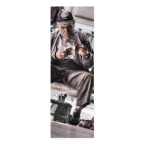 Man with magazine Bookmark business cards by Alan_Hauge Man with magazine Bookmark business cards