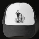 Man with Penny Farthing - Black hats