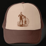 Man with Penny Farthing - Walnut Brown hats