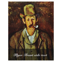 Man With Pipe By Paul Cézanne (Best Quality) Personalized Flyer
