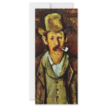 Man With Pipe By Paul Cézanne (Best Quality) Personalized Rack Card