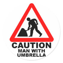  Man With Umbrella stickers
