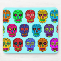 Man & Woman Sugar Skulls Mousepad