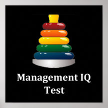 Management IQ Test Poster
