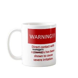 Manager Warning mug