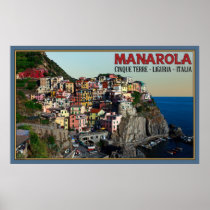 Manarola Town Print