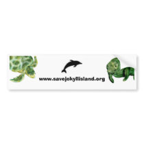 Manatee, dolphin, sea turtle bumper stickers