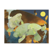 Manatee Family postcards