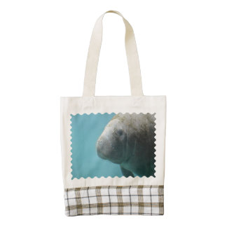 Manatee grande subacuático bolsa tote zazzle HEART