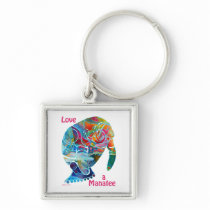 Manatee LOVE Keyring Key Chain