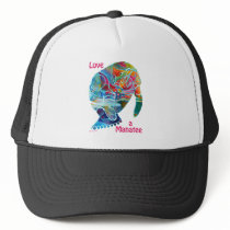 Manatee Love Mens Caps Trucker Hats