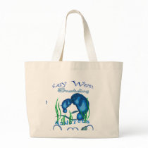 Manatee mom and baby bag