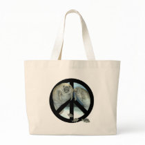 manatee peace canvas bags