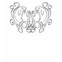 Manatee silver embroidery t-shirts