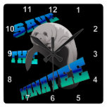 Manatee Square Wallclocks