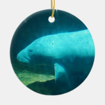 Manatee Swim Ornament