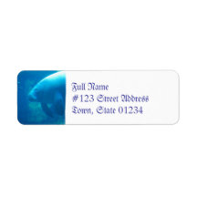 Manatee Underwater Mailing Labels