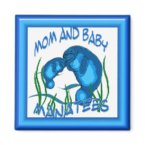 Manatees magnet by teeshop Manatees magnet