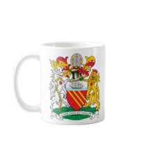 Manchester Coat of Arms mugs by FlagTshirts Manchester Coat of Arms mugs