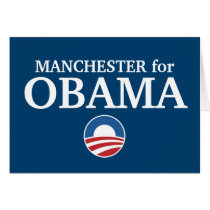 MANCHESTER for Obama custom your city personalized cards by funnycustomtshirts MANCHESTER for Obama custom your city personalized cards