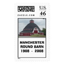 MANCHESTER ROUND BARN 1908  ...2008 POSTAGE STAMPS