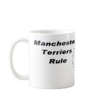 Manchester Terrier Coffee Mug Head Silhouette